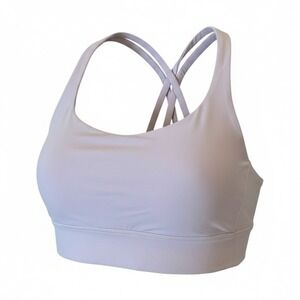Lululemon Energy Bra Pink Strappy Back Medium Support Sports Bra Yoga